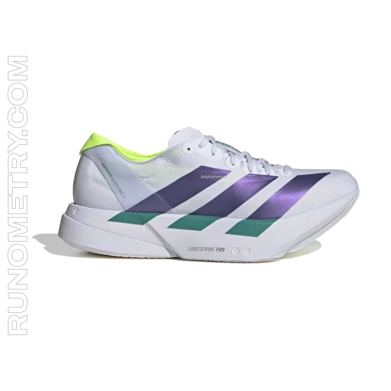 adidas Adizero Adios Pro 4, vista laterale, Viola
