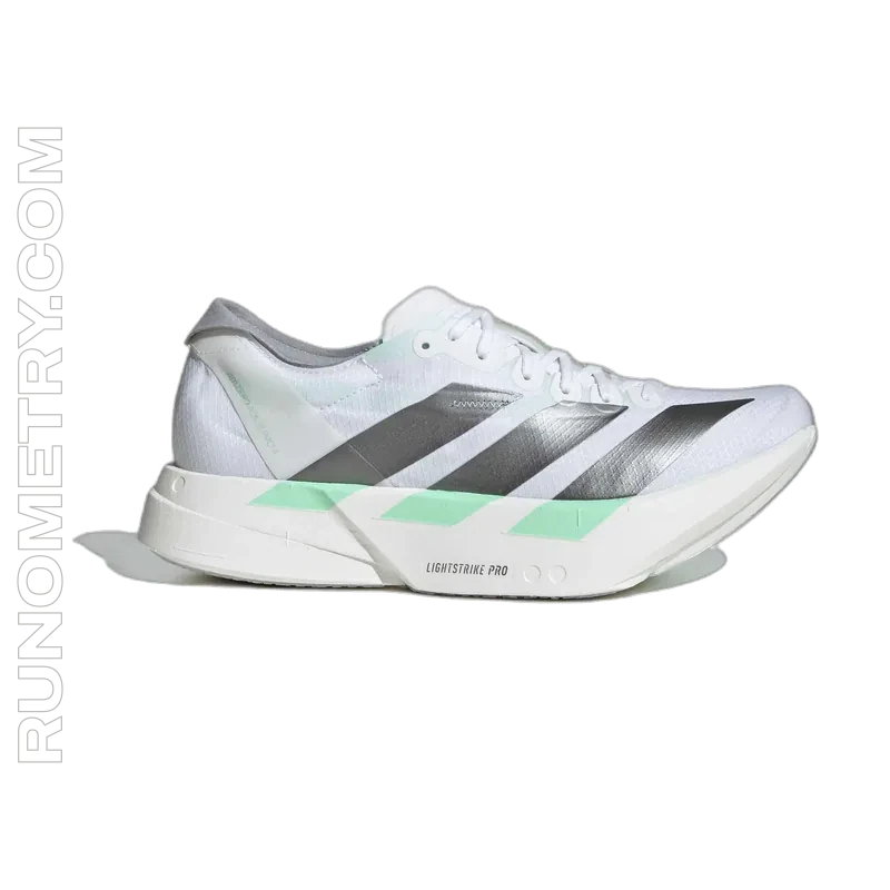 adidas Adizero Adios Pro 4, vista laterale, Nero
