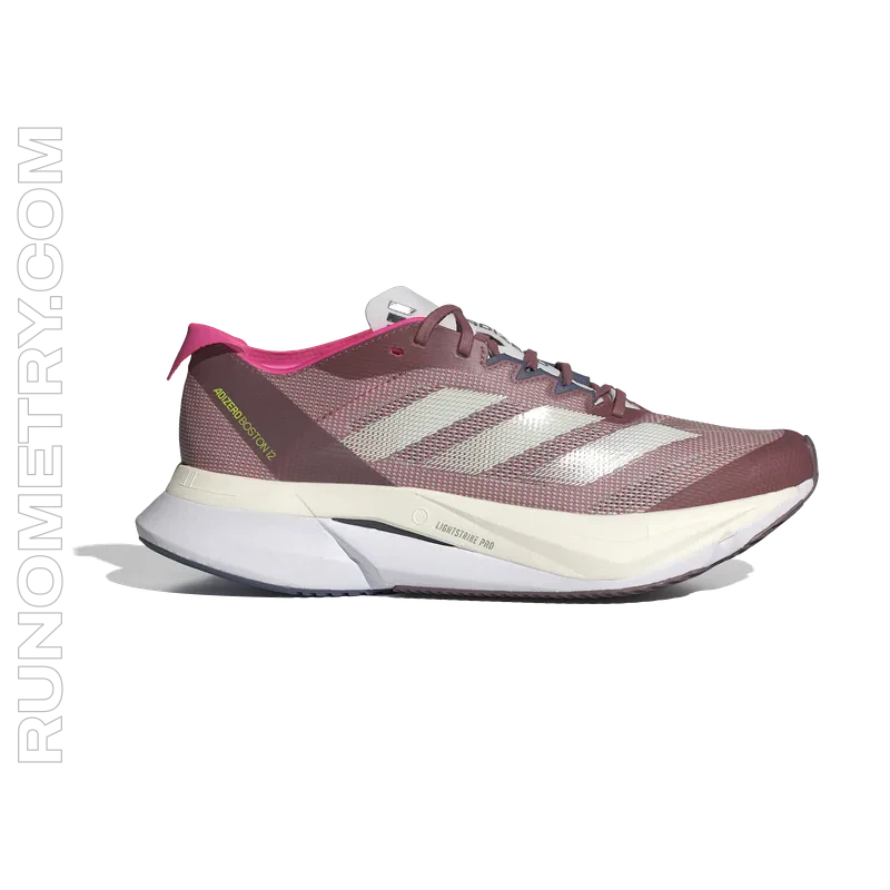 adidas Adizero Boston 12, pohled z boku, Růžová