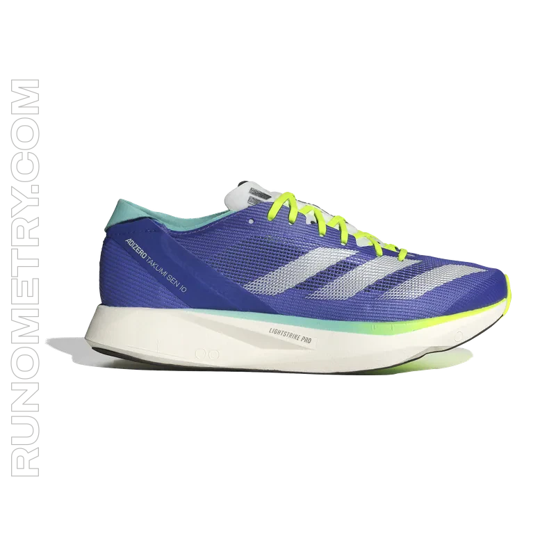 adidas Adizero Takumi Sen 10, vedere laterală, Albastru