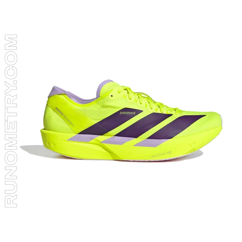 adidas Adizero Takumi Sen 11, vista laterale, Giallo