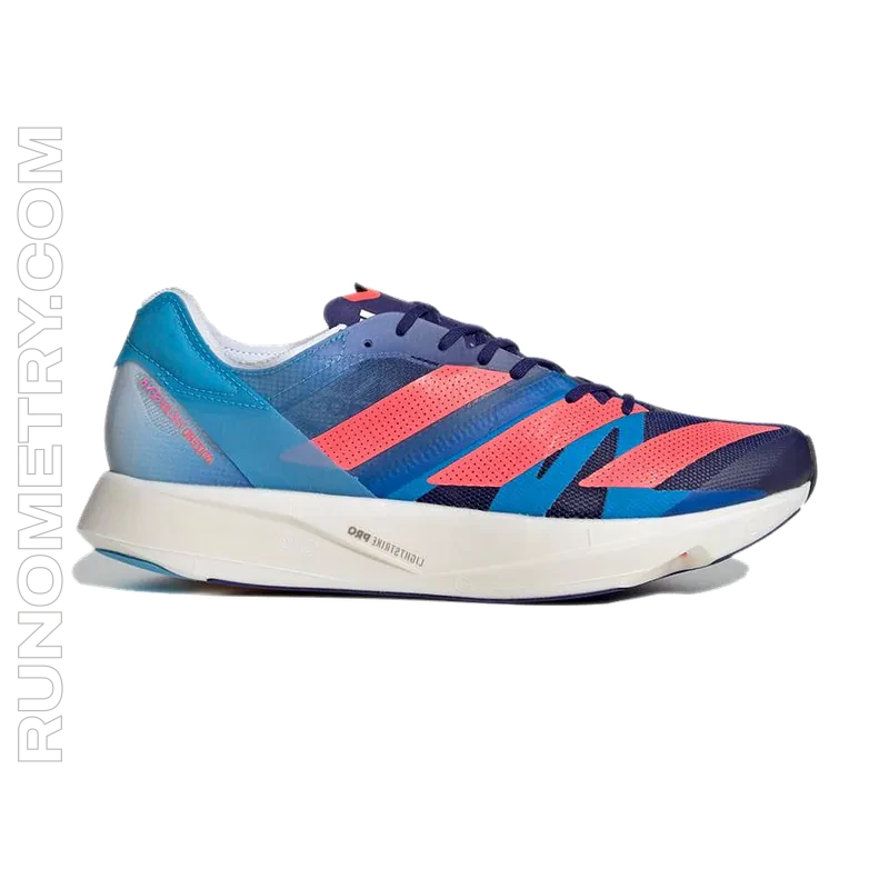 adidas Adizero Takumi Sen 8, pohled z boku, Modrá