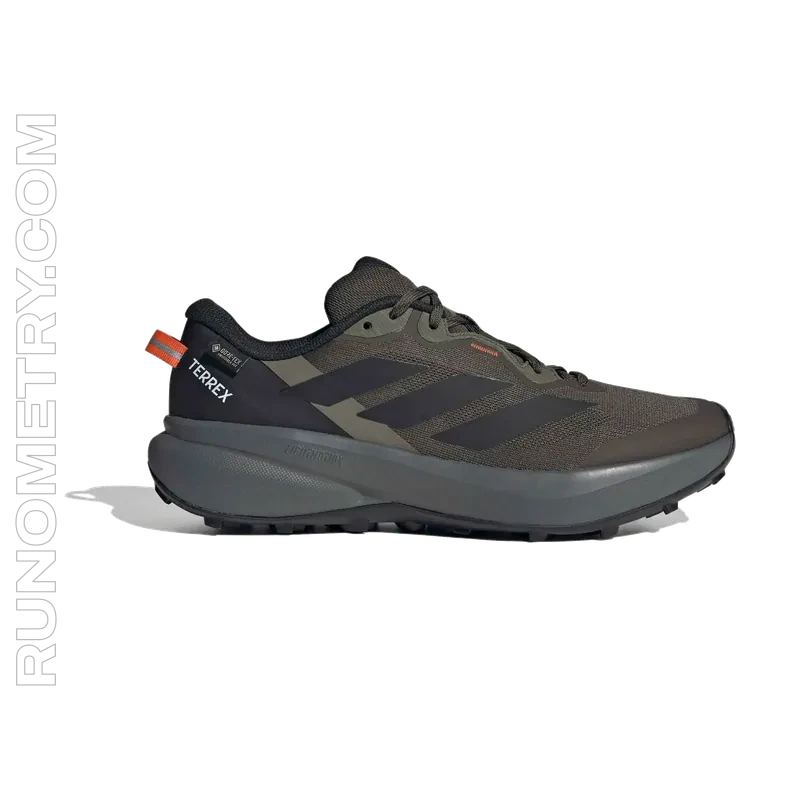 adidas Terrex Tracefinder Plus GORE-TEX Trail Running, pohled z boku, Zelená