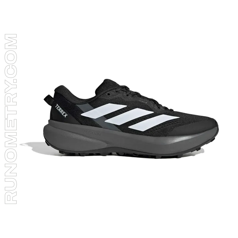 adidas Terrex Tracefinder Plus, vista laterale, Nero