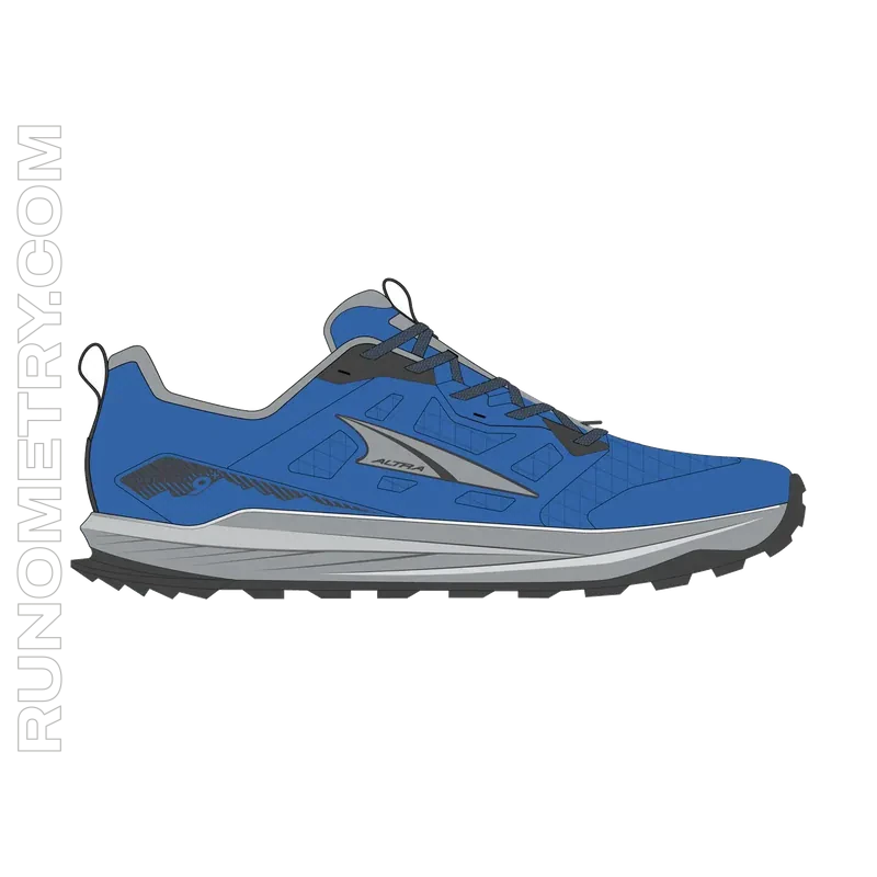 Altra Lone Peak 9+, pohled z boku, Modrá