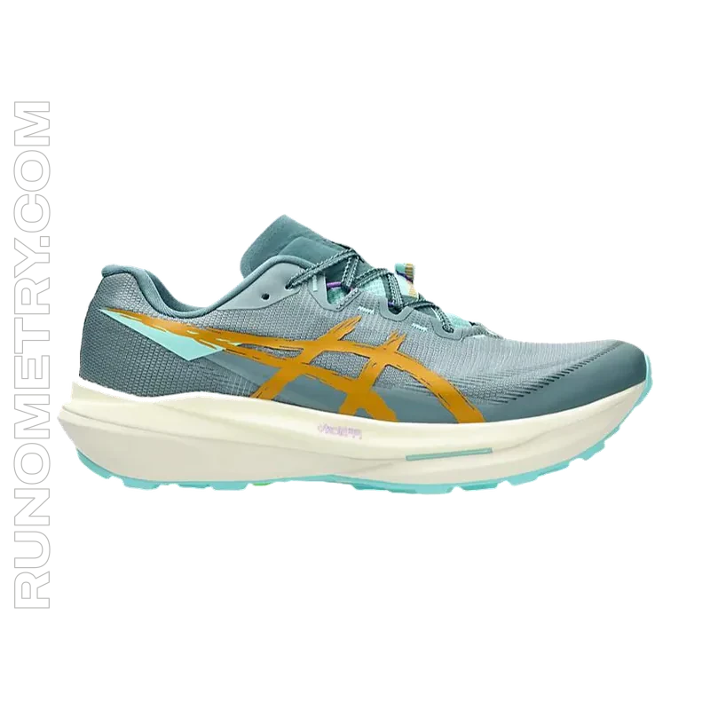 ASICS Fujispeed 4, vista lateral, Cinza