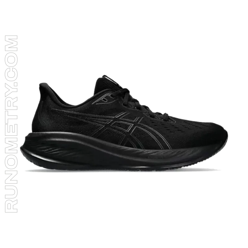 ASICS Gel-Cumulus 26, vista lateral, Preto