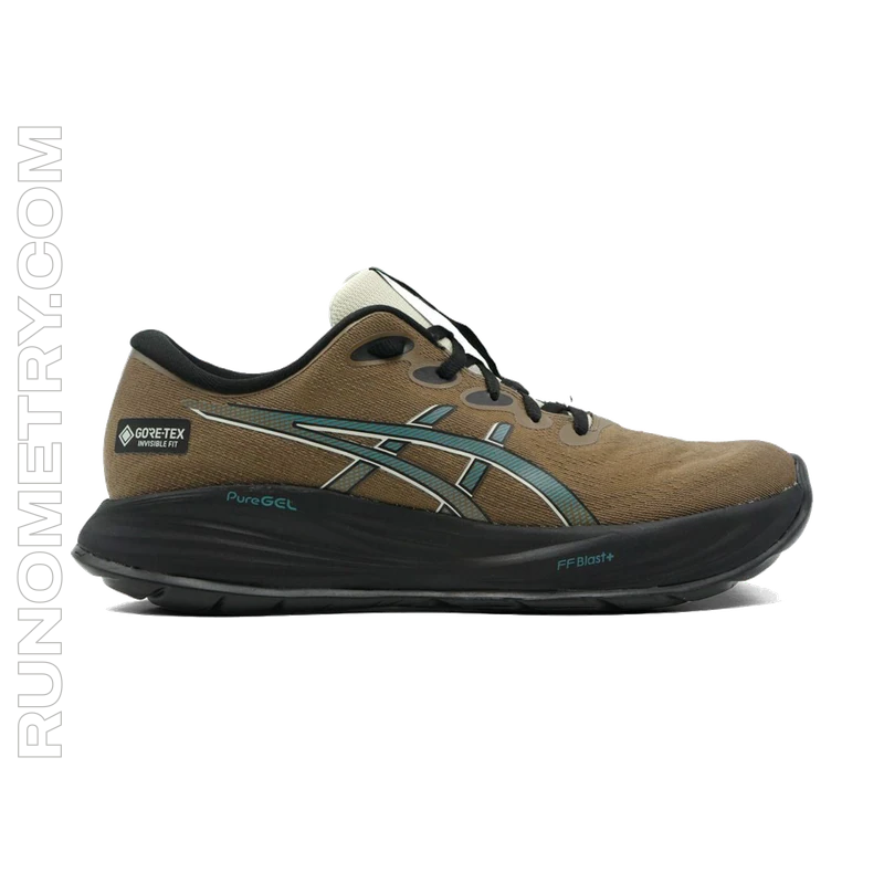 ASICS Gel-Cumulus 27 GTX, vue de côté, Marron