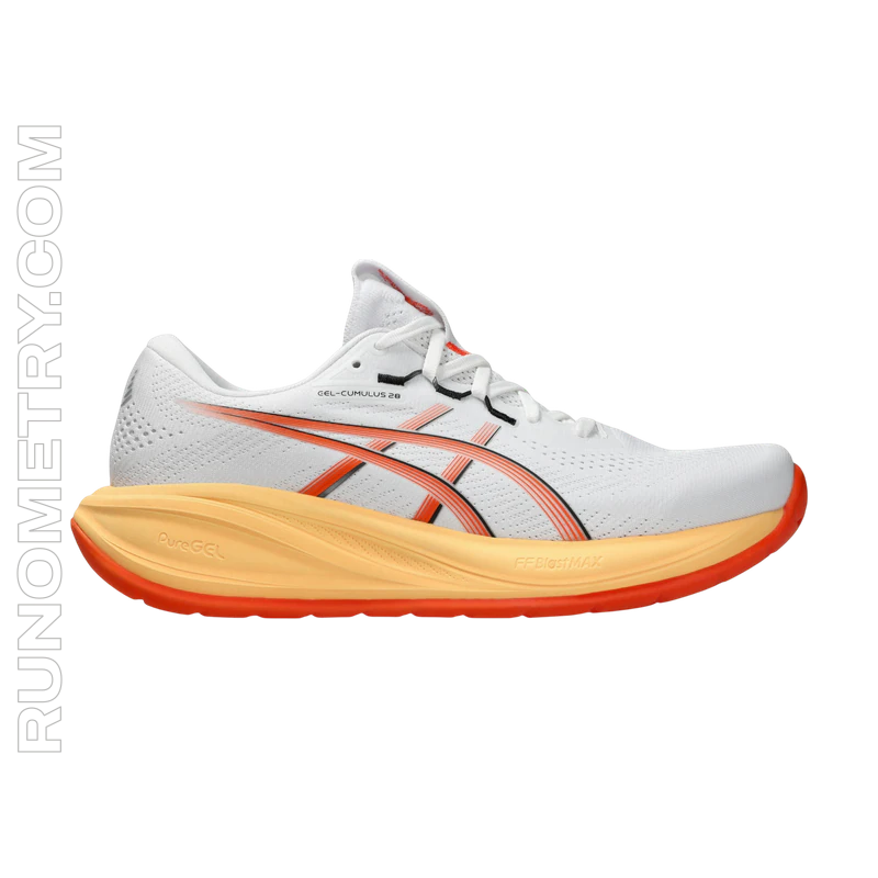 ASICS Gel-Cumulus 28, widok z boku, Biały