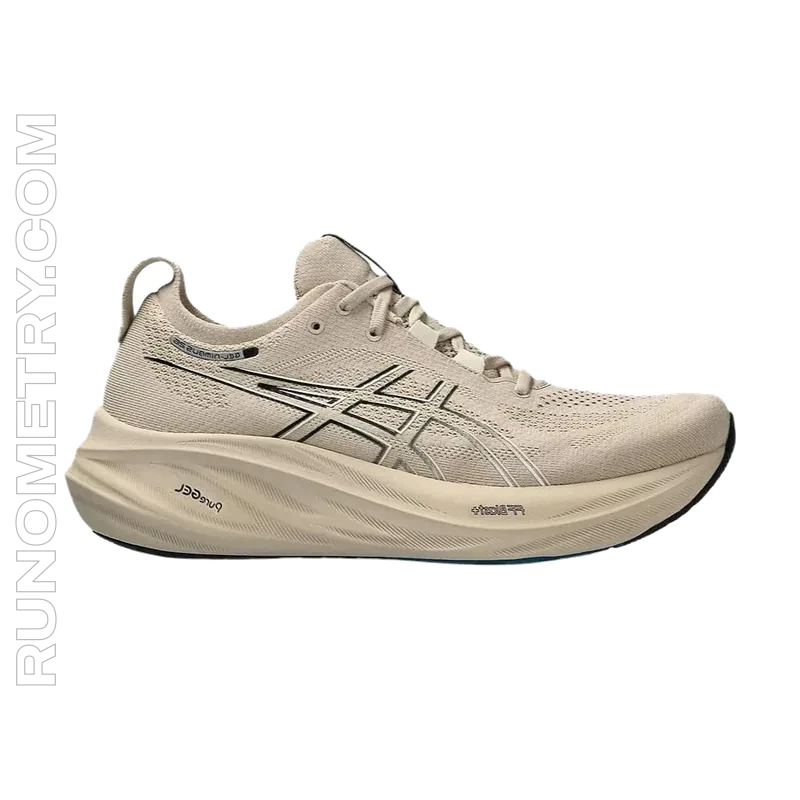 ASICS Gel-Nimbus 26, vista lateral, Cinza