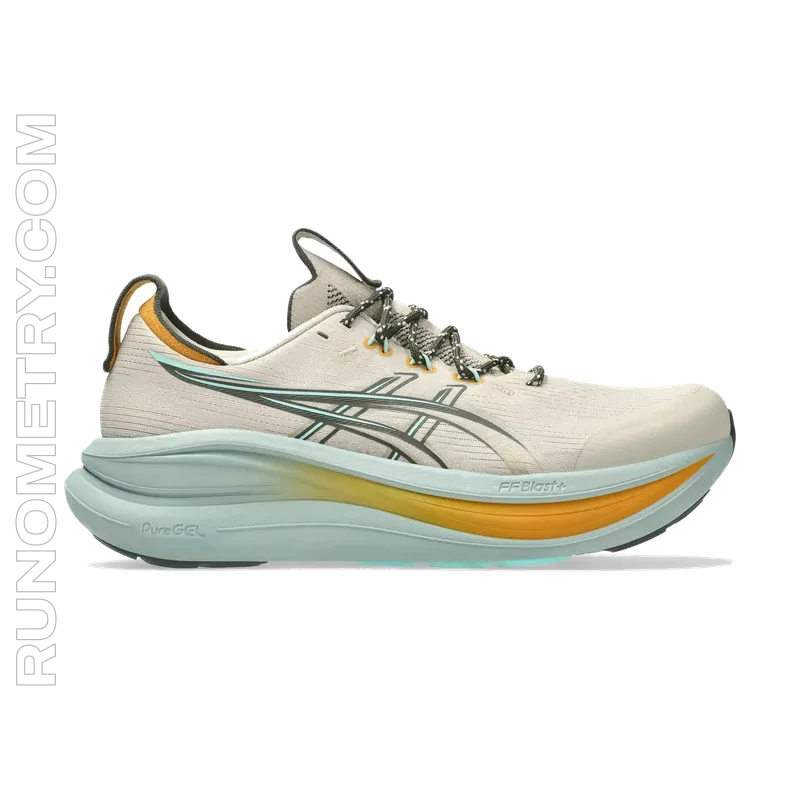 ASICS Gel-Nimbus 28 TR, vista lateral, Laranja