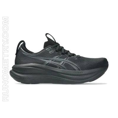 ASICS Gel-Nimbus 28, side view, Black
