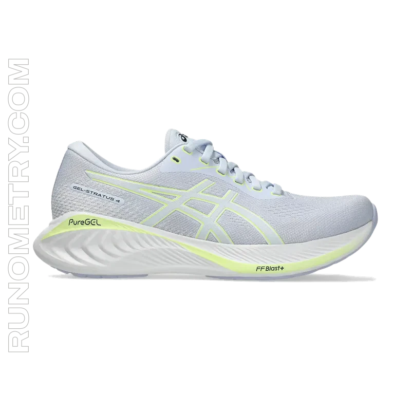 ASICS Gel Stratus 4 Knit, vista lateral, Azul
