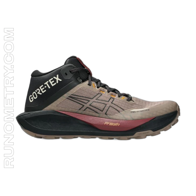 ASICS Gel-Trabuco Mt GTX, zijaanzicht, Beige / Noir