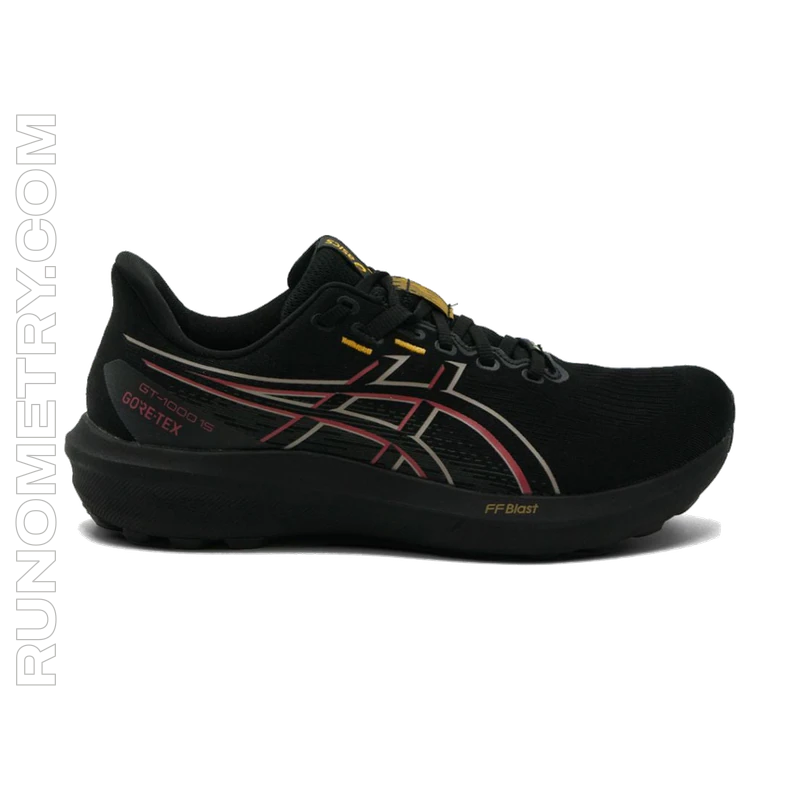 ASICS GT-1000 15 GTX, vista laterale, Nero