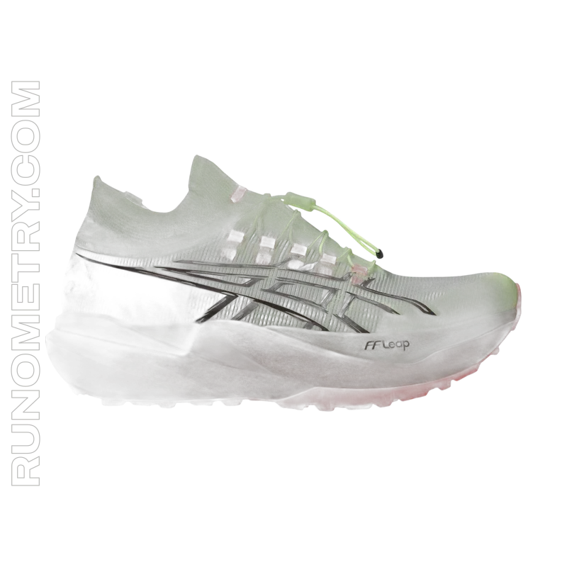 ASICS Metafuji Trail 2, vista lateral, Amarelo