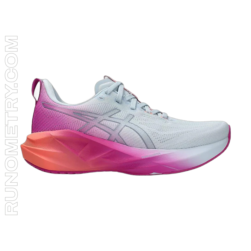 ASICS Novablast 5, widok z boku, Biały