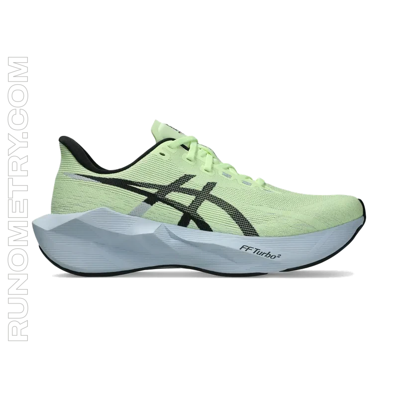 ASICS Novablast 6, pohled z boku, Žlutá