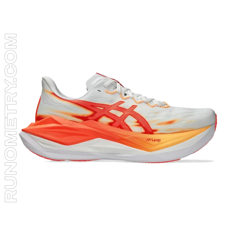 ASICS Superblast 3, Seitenansicht, Weiß