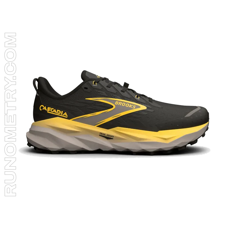 Brooks Cascadia 19, vue de côté, Noir