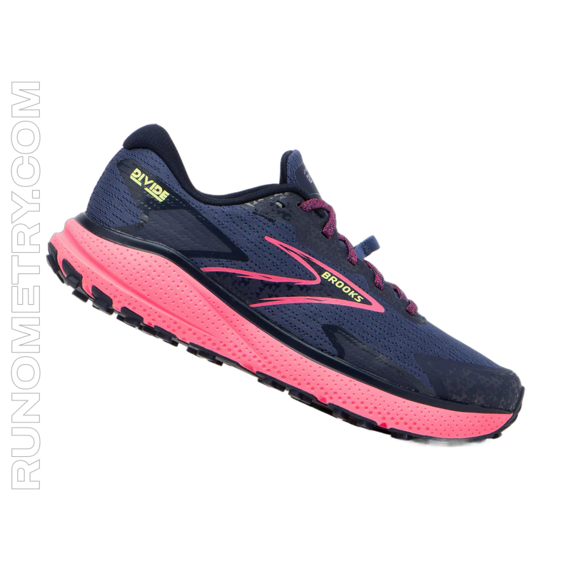 Brooks Divide 4, side view, BLEU ROSE
