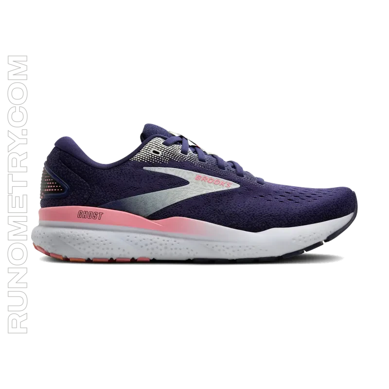 Brooks Ghost 16, zijaanzicht, Blauw