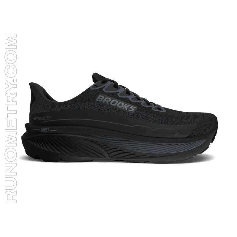 Brooks Ghost 17 GTX, side view, Black