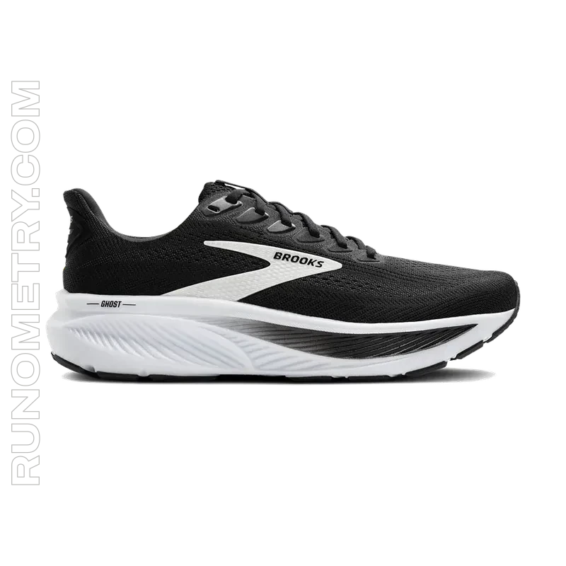 Brooks Ghost 17, side view, Black