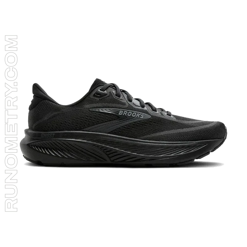 Brooks Ghost 18, side view, Black