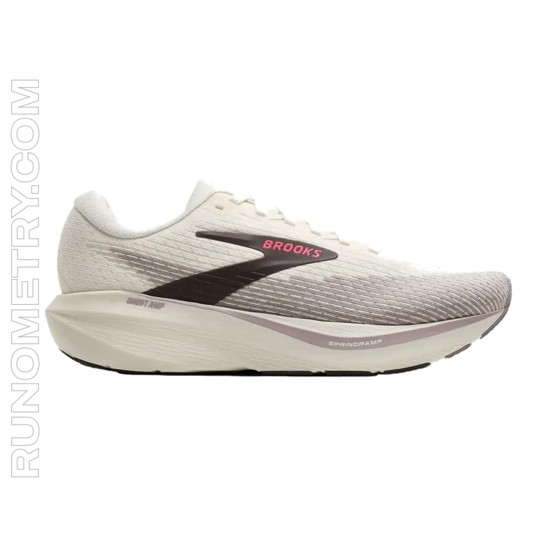 Brooks Ghost Amp, zijaanzicht, Wit