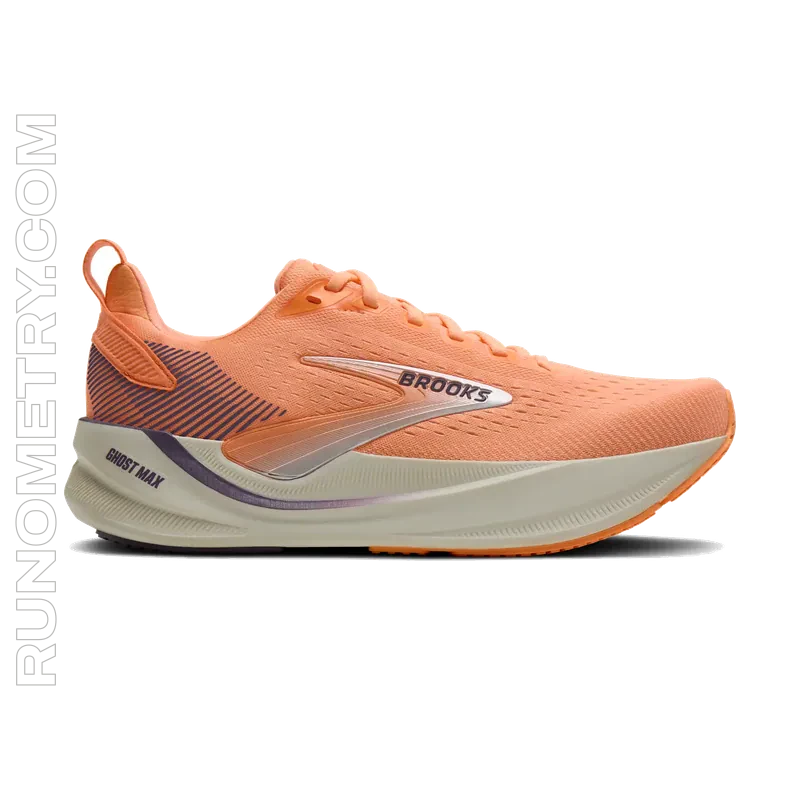 Brooks Ghost Max 4, zijaanzicht, Roze