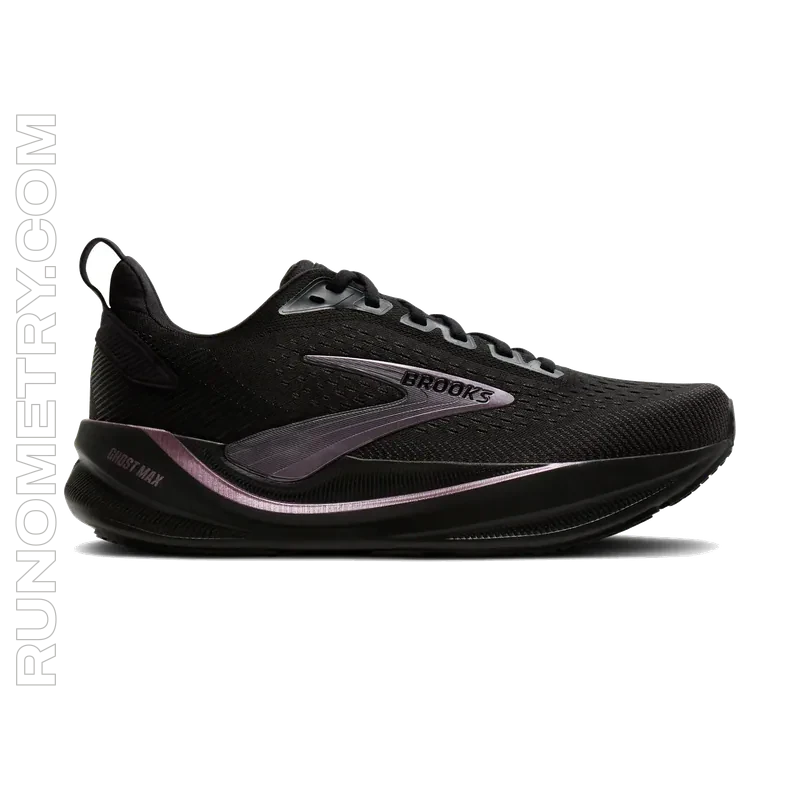 Brooks Ghost Max 4, side view, Black