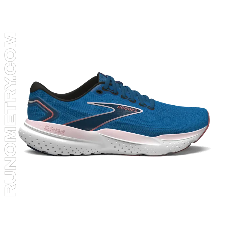Brooks Glycerin 21, widok z boku, Niebieski