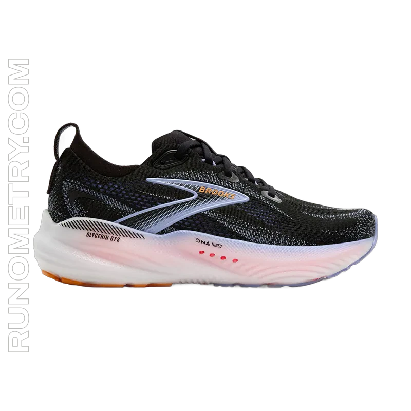 Brooks Glycerin GTS 22, vue de côté, Noir