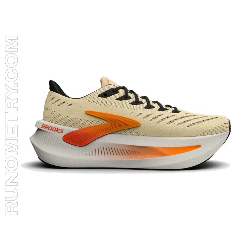 Brooks Glycerin MAX 2, widok z boku, Beżowy