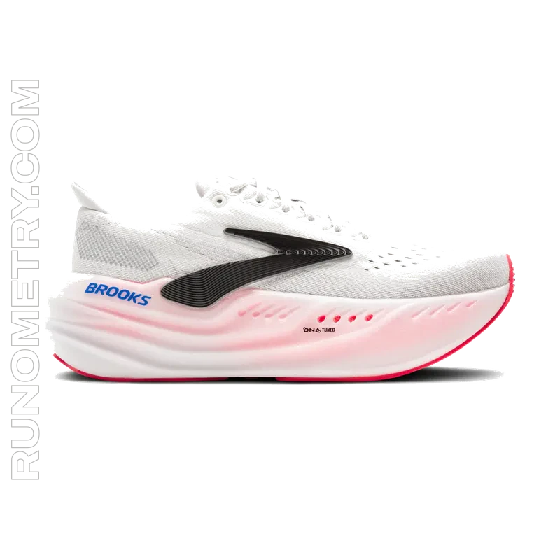 Brooks Glycerin Max, widok z boku, Biały