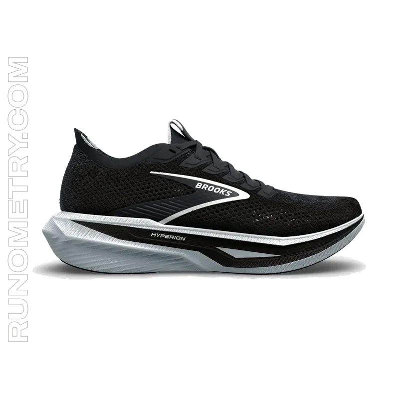 Brooks Hyperion 3, vista laterale, Nero