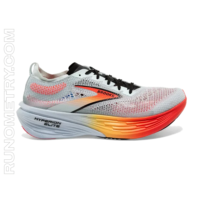 Brooks Hyperion Elite 4, vista lateral, Cinza