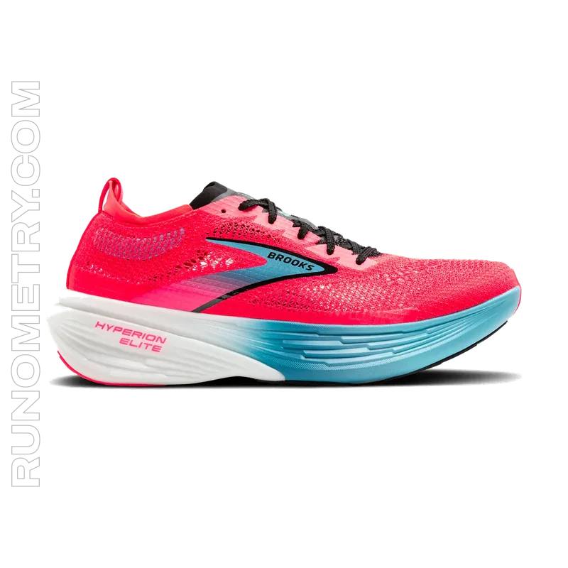 Brooks Hyperion Elite 4, widok z boku, Różowy