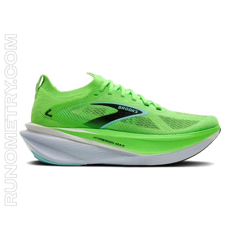 Brooks Hyperion Max 3, vista laterale, Verde
