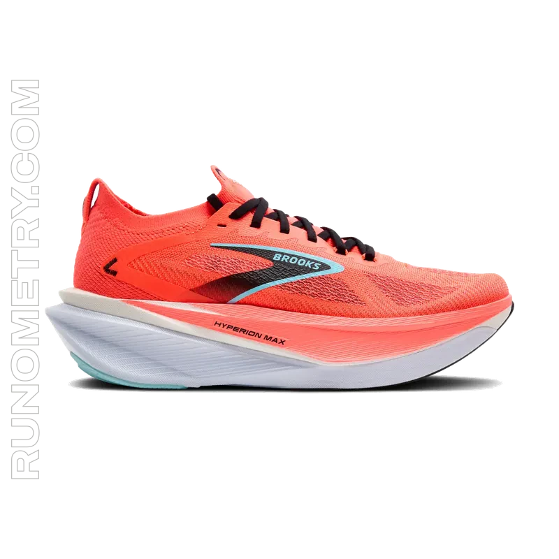 Brooks Hyperion Max 3, vista lateral, Naranja