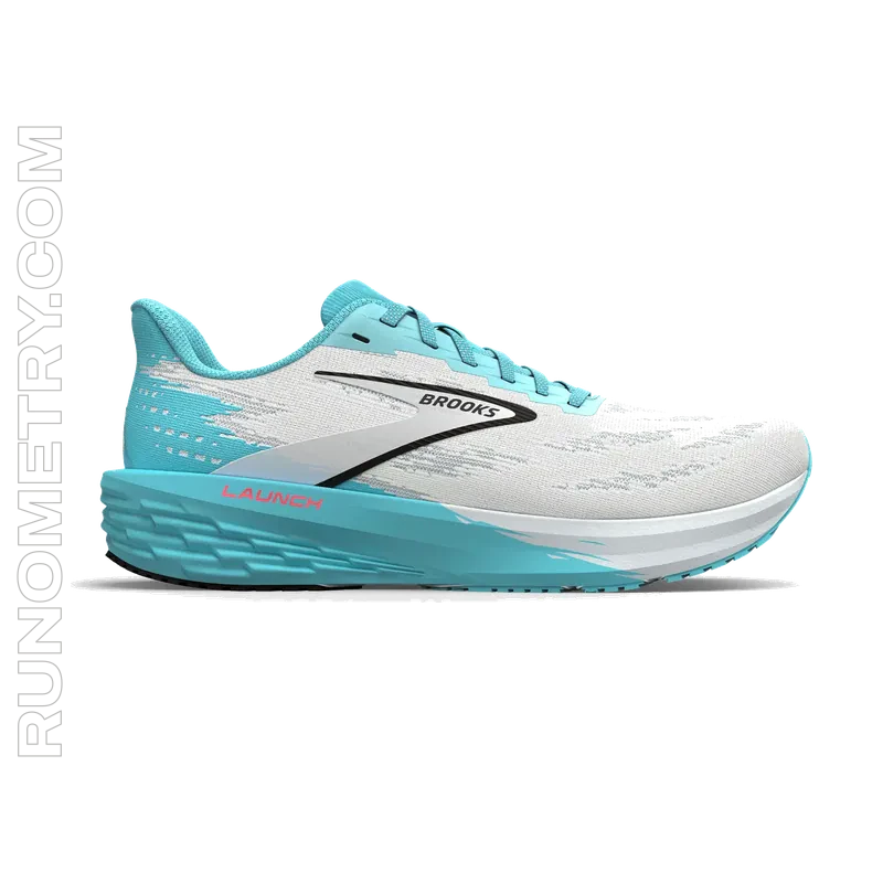 Brooks Launch 11, side view, White