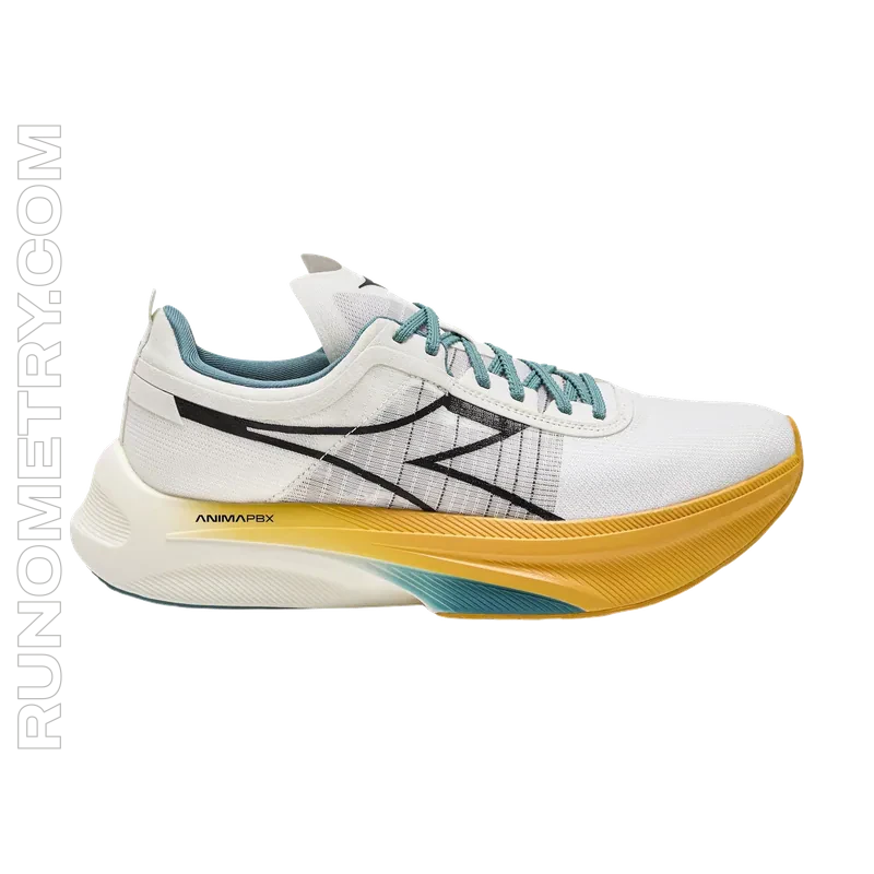 Diadora Gara Carbon, pohled z boku, Bílá