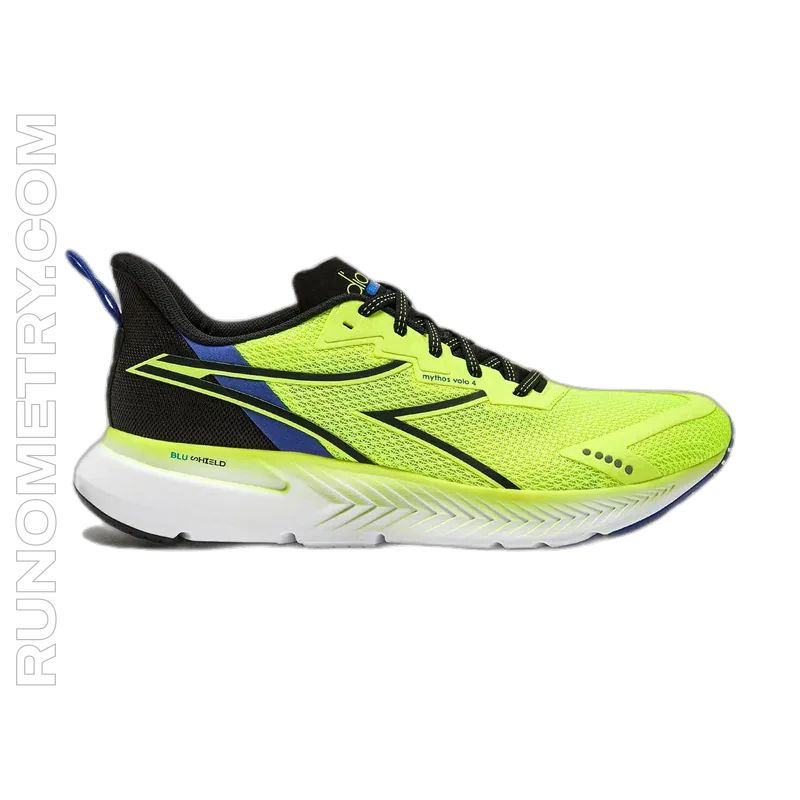 Diadora Mythos Blushield Volo 4, pohled z boku, Zelená