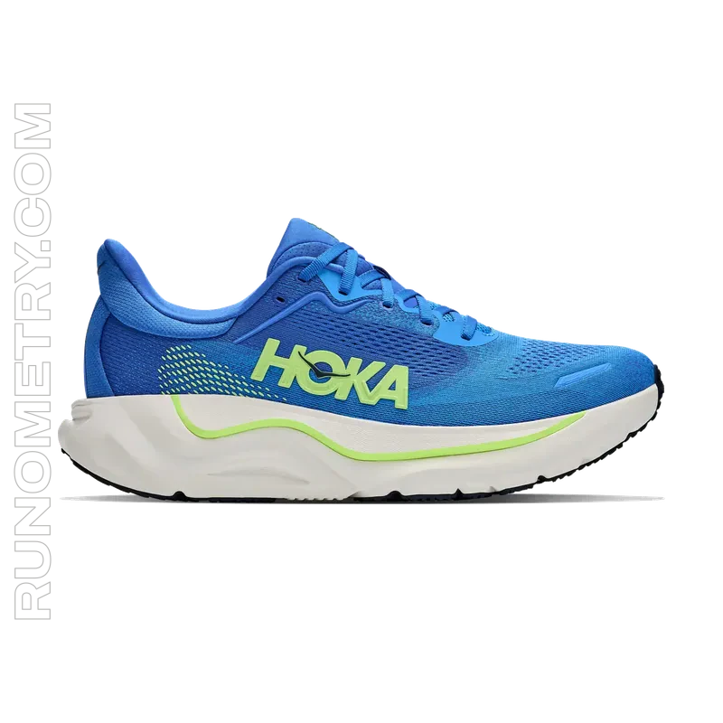 HOKA Arahi 9, vista laterale, Blu