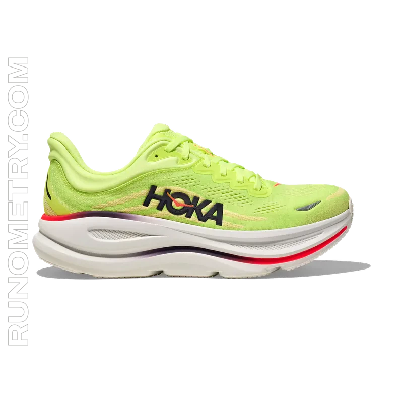 HOKA Bondi 9, vista laterale, Giallo
