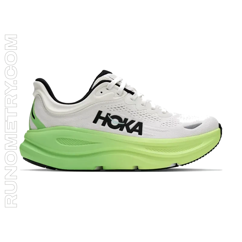 HOKA Bondi 9, widok z boku, Biały