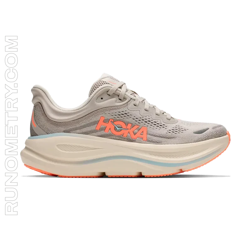 HOKA Bondi 9, vista lateral, Cinza