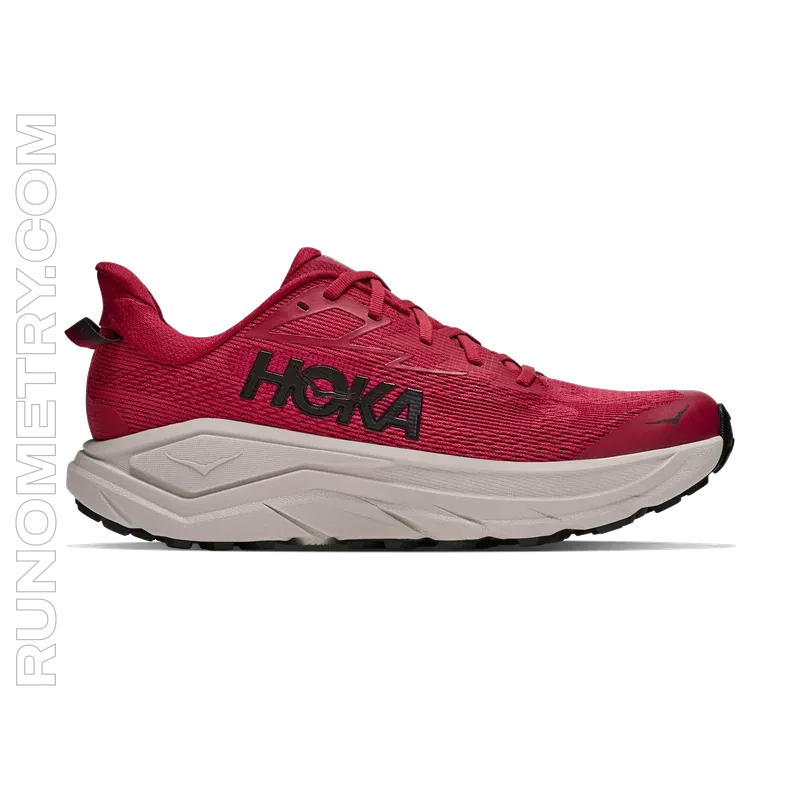 HOKA Challenger 8, side view, Red