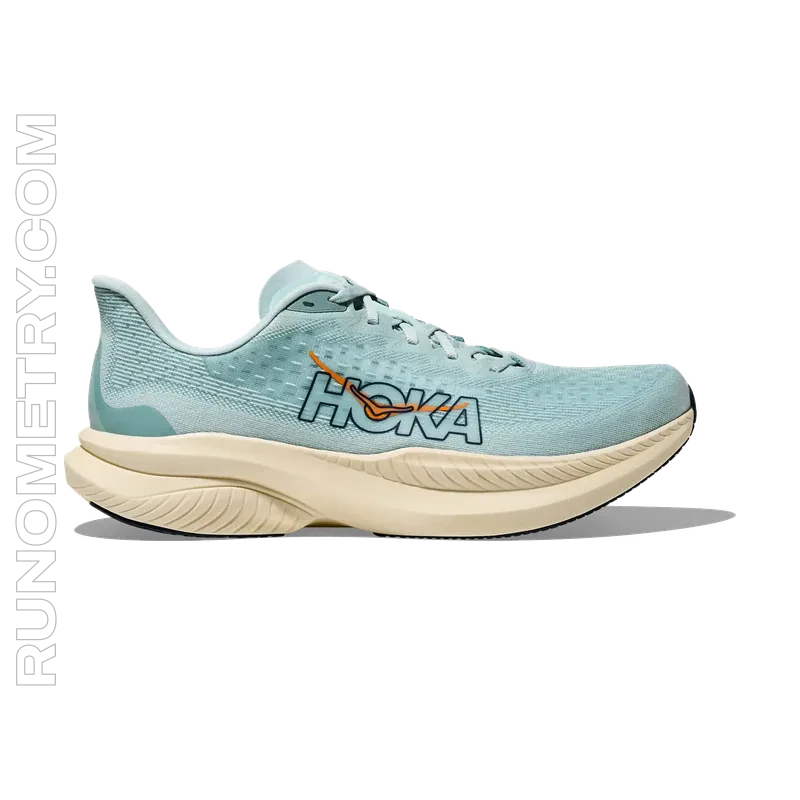 HOKA Mach 6, Seitenansicht, Blau